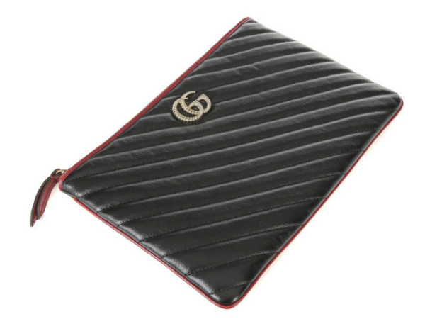 Túi Gucci GG Marmont Quilted Leather Pouch 573814 0OLFX 8277 - Ảnh 2