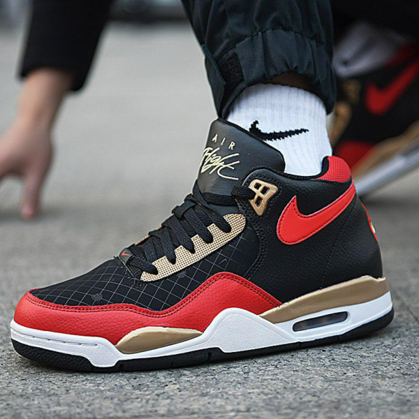 Giày Nike Flight Legacy Black Red Gold DD8493-091 - Ảnh 4