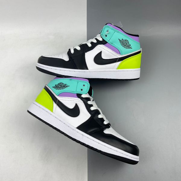 Giày Nike Air Jordan 1 Mid GS 'Pastel' 554725-175 - Ảnh 3