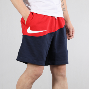 Alternative view of Quần Nike Sportswear Swoosh French Terry Navy Red Short BV5310-657
