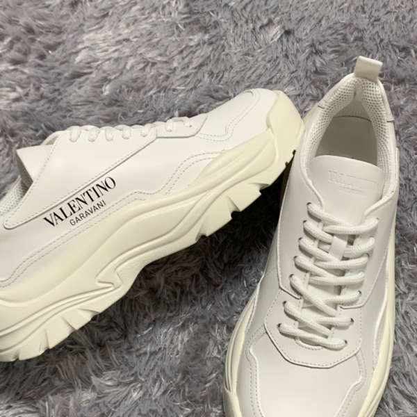 Giày Valentino Gumboy Calfskin Sneaker White SY2S0B17VRN0BO - Ảnh 5