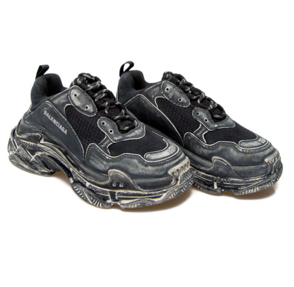 Giày Balenciaga Triple S 'Faded Black' 524039-W3CN3-1000 - Ảnh 2