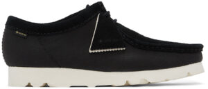 Giay Clarks Wallabee Gore-Tex 'Black Canvas' 261-60315
