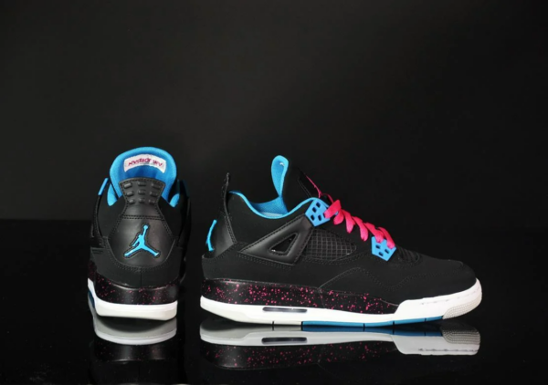 Giày Nike Air Jordan 4 Retro GS 'Black Vivid Pink' 487724-019 - Ảnh 4