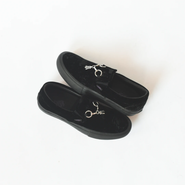 Giay Vans Needles x Slip-On 'Black Velvet' VN0A3QXYSHY