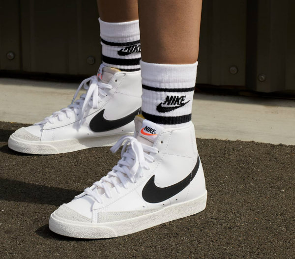 Giày Nike Wmns Blazer Mid 77 Vintage 'White Black' CZ1055-100 - Ảnh 5