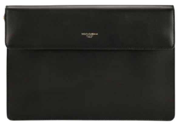 Túi Dolce & Gabbana Mediterraneo Calfskin Clutch Black BM1586AC95480999