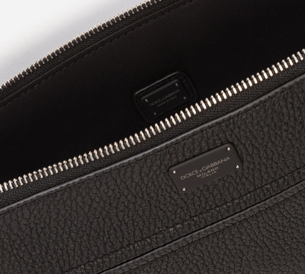 Túi Dolce & Gabbana Flat Calfskin Palermo Clutch 'Black' - Ảnh 4