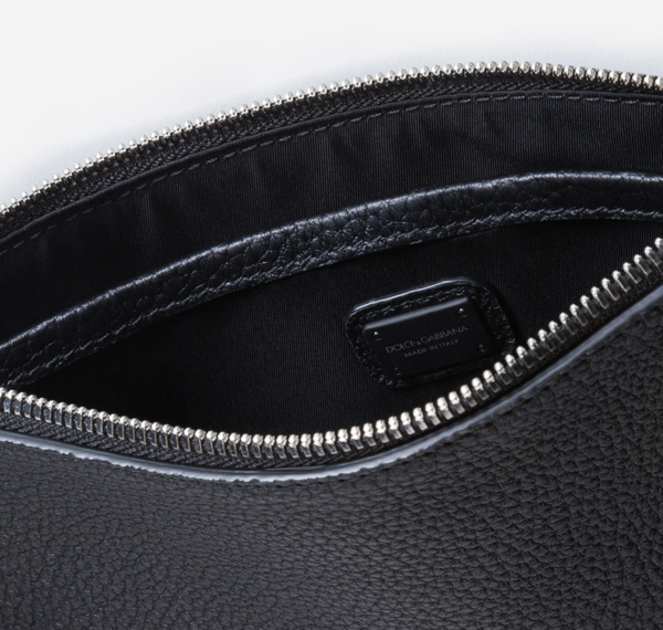 Túi Dolce & Gabbana Flat Calfskin Palermo Fanny Pack With Logo Plaque - Ảnh 4