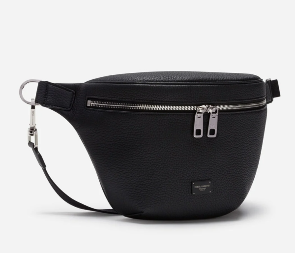 Túi Dolce & Gabbana Calfskin Palermo Belt Bag With Branded Plate - Ảnh 2