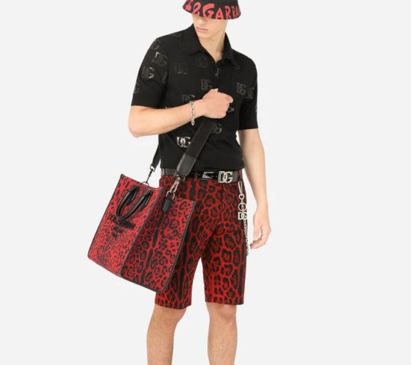 Túi Dolce & Gabbana Printed Canvas 'Multicolor' BM1796AQ966HRTYN - Ảnh 5