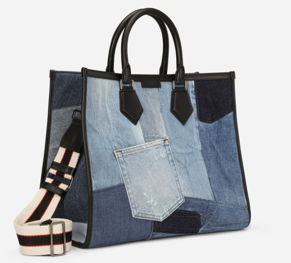 Túi Dolce & Gabbana Patchwork Denim Edge Shopper BM1796AW34789853 - Ảnh 2