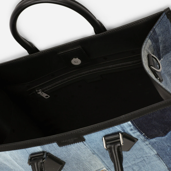 Túi Dolce & Gabbana Patchwork Denim Edge Shopper BM1796AW34789853 - Ảnh 3