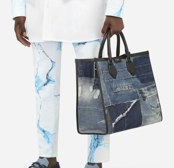 Túi Dolce & Gabbana Patchwork Denim Edge Shopper BM1796AW34789853 - Ảnh 4