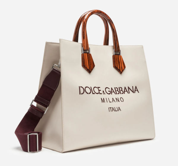 Túi Dolce & Gabbana Design Logo Shopping Bag in Calfskin - Ảnh 3