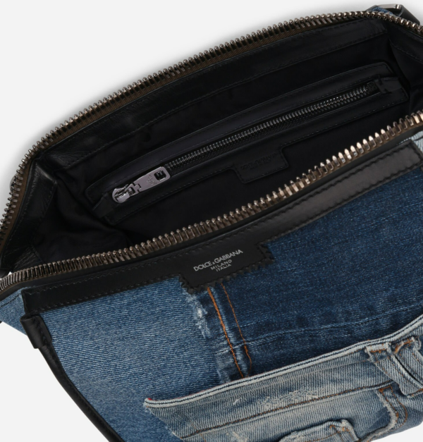 Túi Dolce & Gabbana Patchwork Denim Edge Crossbody Bag BM1817AW34789853 - Ảnh 3