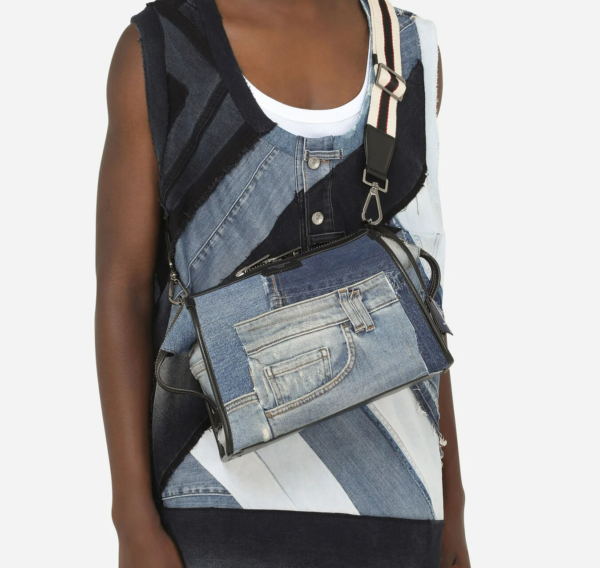 Túi Dolce & Gabbana Patchwork Denim Edge Crossbody Bag BM1817AW34789853 - Ảnh 4