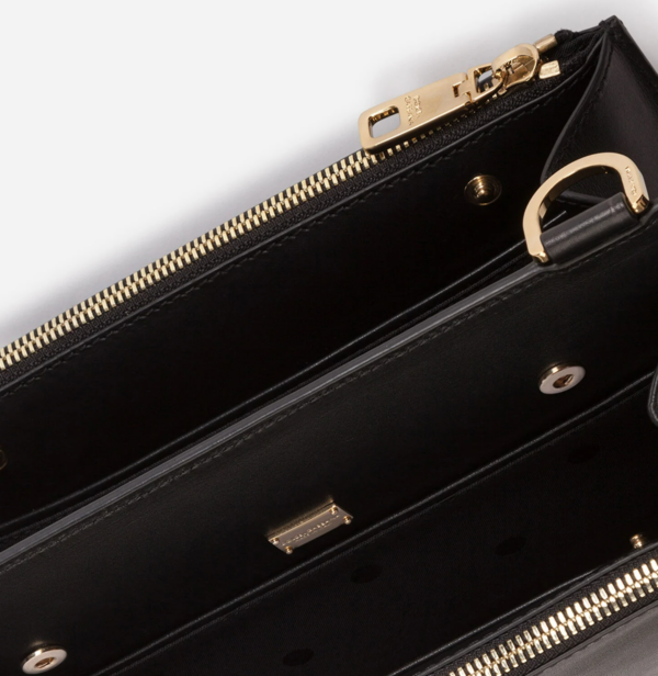 Túi Dolce & Gabbana Calfskin Monreale Bag with Heat-stamped Logo BM1868AC95480999 - Ảnh 3