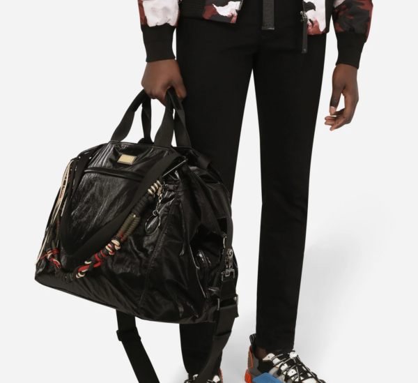 Túi Dolce & Gabbana Nero Sicilia Dna Nylon Travel Bag - Ảnh 5