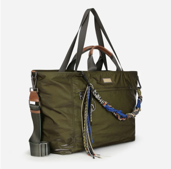 Túi Dolce & Gabbana Nero Sicilia Dna Nylon Travel Multicolor BM1958AO2448B621 - Ảnh 2