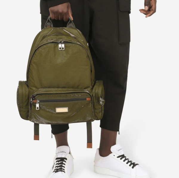 Balo Dolce & Gabbana Nero Sicilia Dna Nylon Green BM1961AO2448B621 - Ảnh 5