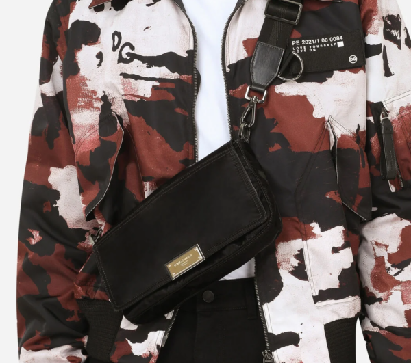 Túi Dolce & Gabbana Nero Sicilia Dna Nylon Crossbody Bag - Ảnh 5