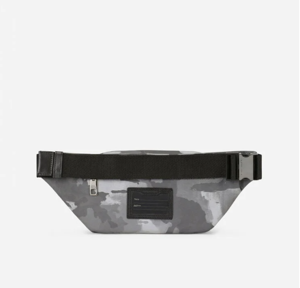 Túi Dolce & Gabbana Camouflage Print Nylon Belt Bag White BM1967AO28289697 - Ảnh 4