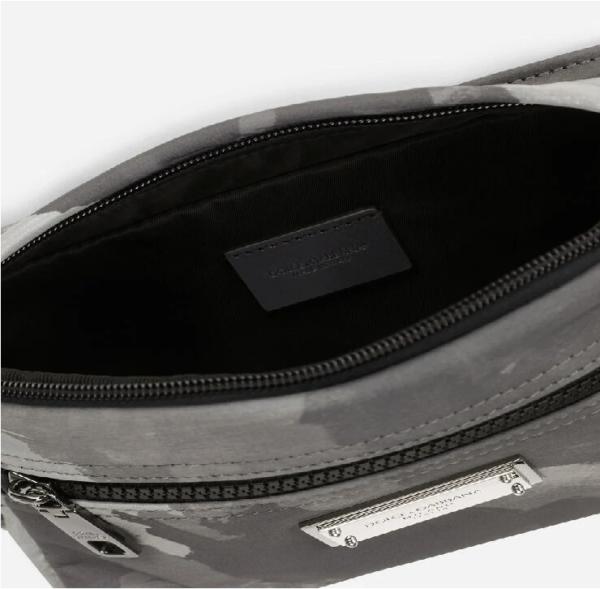 Túi Dolce & Gabbana Camouflage Print Nylon Belt Bag White BM1967AO28289697 - Ảnh 3