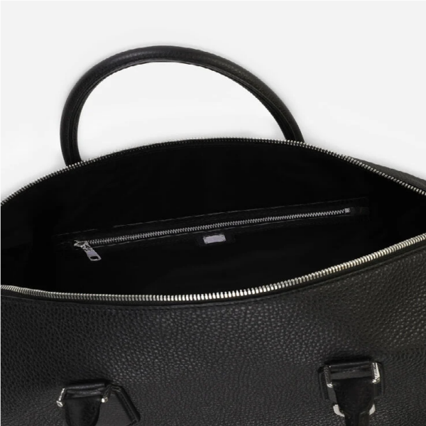 Túi Dolce & Gabbana Palermo Shopper In Hammered Black BM1995AZ31980999 - Ảnh 2