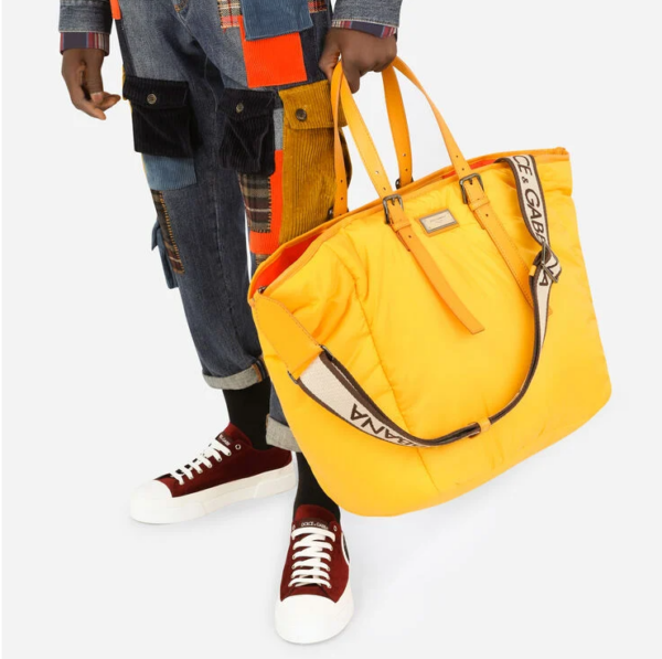 Túi Dolce & Gabbana Nylon Sicily Yellow BM1998AO9308B742 - Ảnh 4