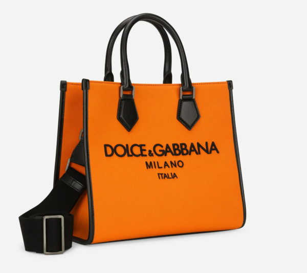 Túi Docle & Gabbana Small Canvas Shopper With Logo BM2012AO99789865 - Ảnh 3