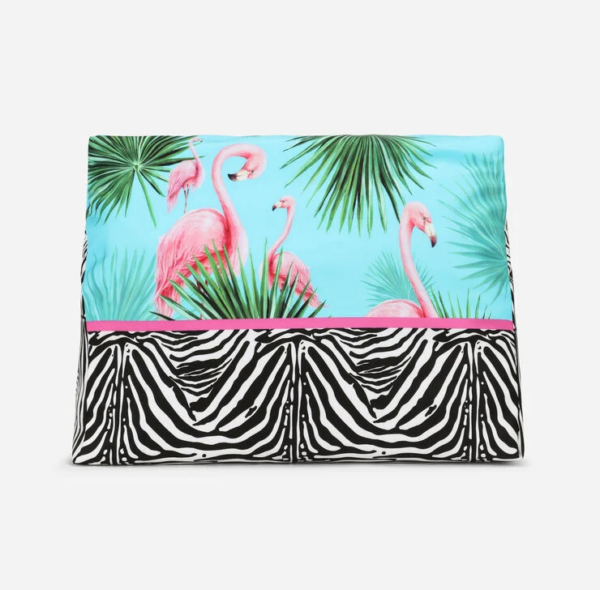 Túi Dolce & Gabbana Flamingo Print Nylon Pouch Multicolor BM2034B585380995 - Ảnh 3