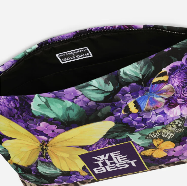 Túi Dolce & Gabbana Butterfly Print Nylon Pouch Multicolor BM2034B5853HADRM - Ảnh 2