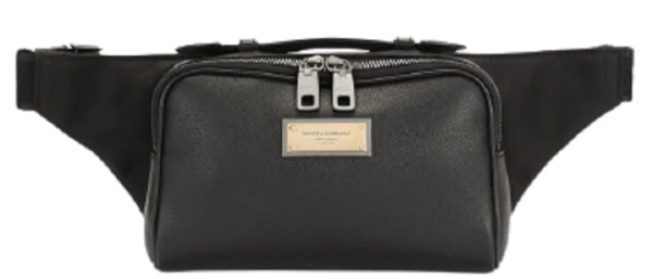 Túi Dolce & Gabbana Grainy Calfskin Belt Bag Black BM2036AQ7568B956