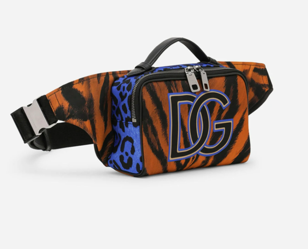 Túi Docle & Gabbana Tiger-print Nylon Belt Bag BM2036B9O73HT3QL - Ảnh 3