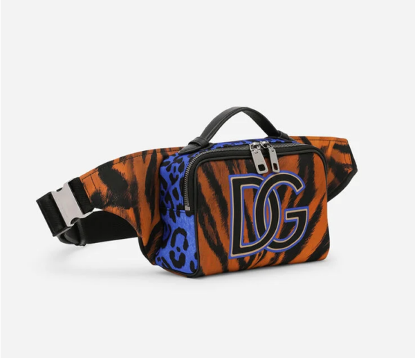 Túi Dolce & Gabbana Tiger Print Nylon Belt Bag BM2036B9O73HT3QL - Ảnh 2