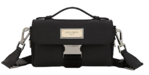 Túi Dolce & Gabbana Grainy Calfskin Crossbody Bag Black BM2037AQ7568B956