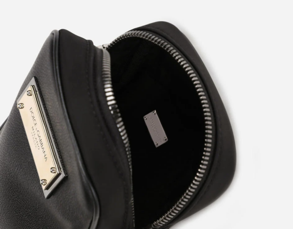 Túi Dolce & Gabbana Grainy Calfskin Crossbody Bag Black BM2041AQ7568B956 - Ảnh 4