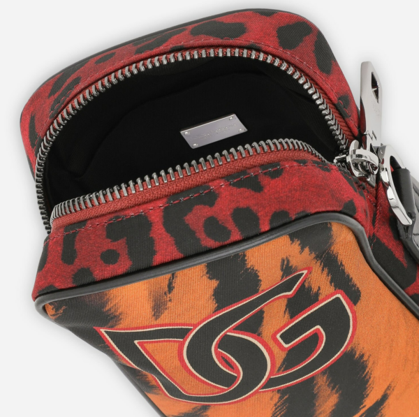 Túi Docle & Gabbana Nylon Crossbody Bag With Tiger Print BM2041B9O73HR3QL - Ảnh 4