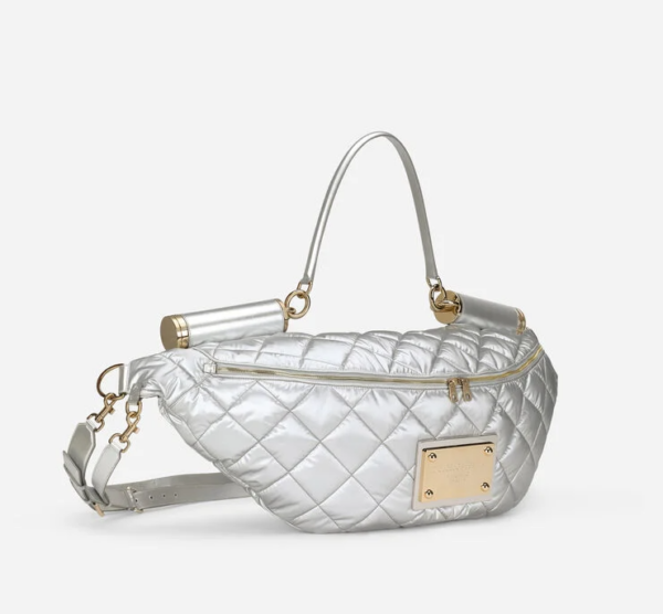 Túi Dolce & Gabbana Quilted Nylon 'Silver' BM7015AQ3158B418 - Ảnh 2