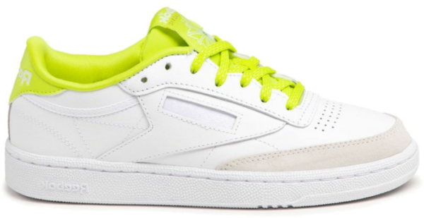 Giày Reebok Club C 85 White Acid Yellow GW5439