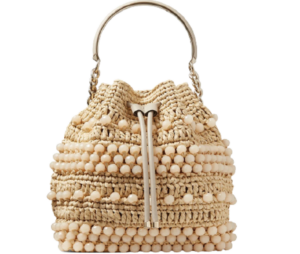 Túi Jimmy Choo Bon Bon 'Light Gold' BONBONBUCKETRIC0C8378