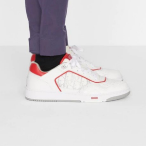 Alternative view of Giày Dior B27 Low 'Dior Oblique Galaxy White Red' 3SN272ZIJ-H063