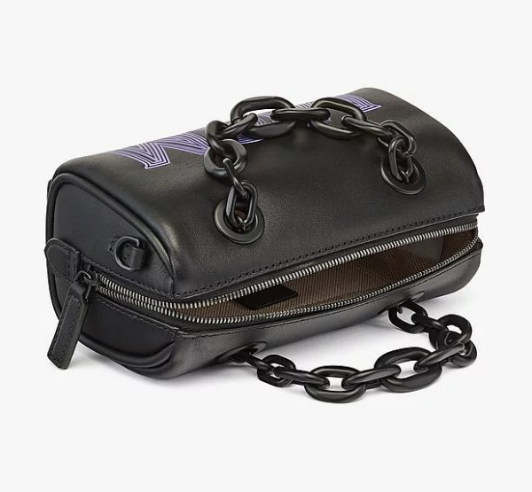Túi MCM Boston Bag in Chain Leather MWBCSSX01BK001 - Ảnh 3