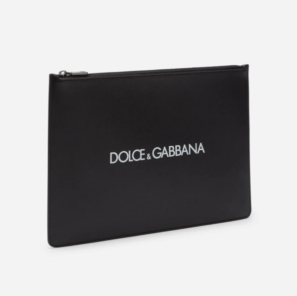 Túi Dolce & Gabbana Calfskin Document Holder With Printed Logo BP2182AA062HNI43 - Ảnh 3