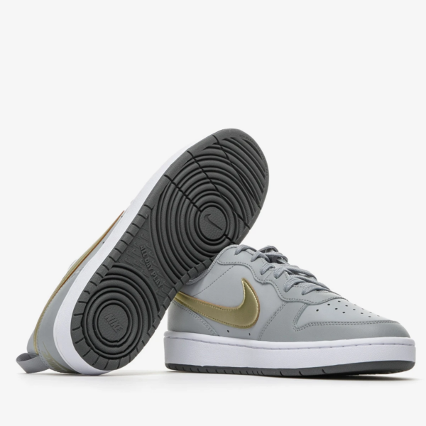 Giày Nike Court Borough Low 2 Grey Gold (GS) BQ5448-013 - Ảnh 4