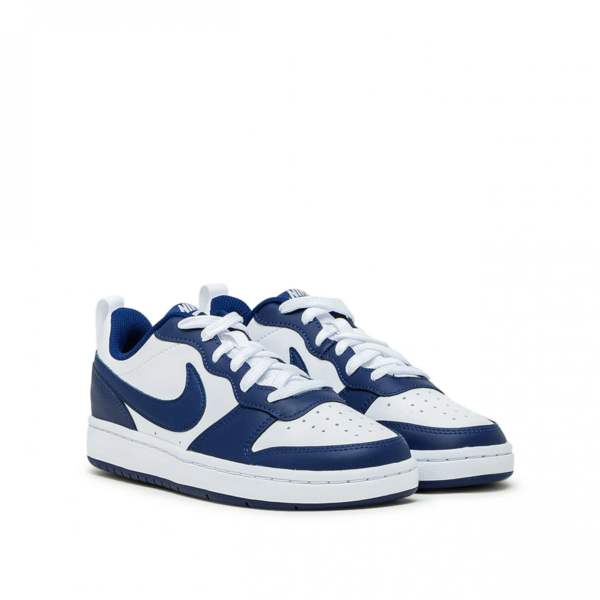 Giày Nike Court Borough Low 2 White Navy (GS) BQ5448-107 - Ảnh 6