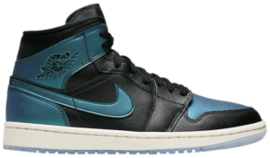 Giày Nike Wmns Air Jordan 1 Mid 'Metallic Turquoise' BQ6472-009