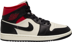 Giày Nike Air Jordan 1 Mid 'Black Sail Gym Red' BQ6472-061