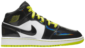 Giày Nike Air Jordan 1 Mid Black Cyber 'Mystic Green' BQ6931-003